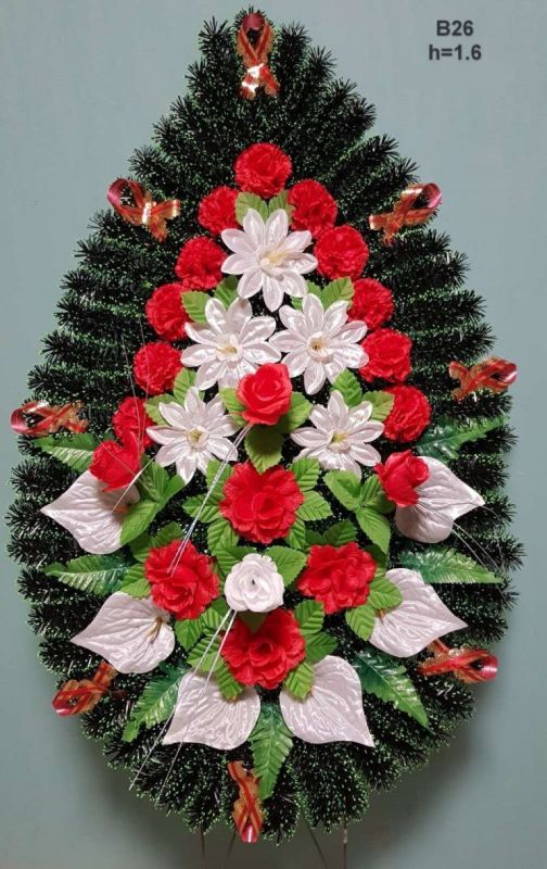 Венок ритуальный В-26