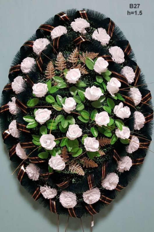 Венок ритуальный В-27