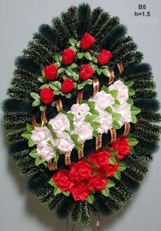 Венок ритуальный В-5